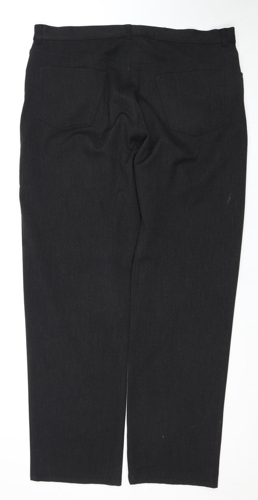 Wish Wash Men's Black Trousers 38