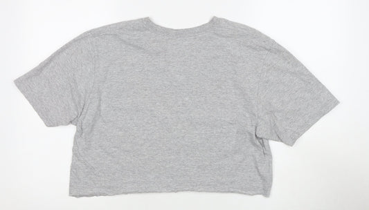 Adidas Grey Sports T-Shirt L Unisex Casual