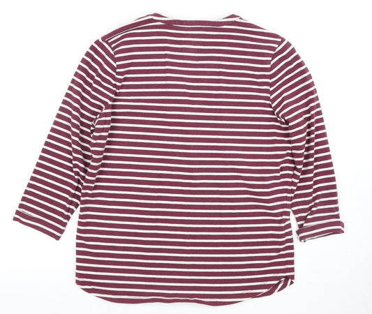 Laura Ashley Women's Multicoloured Striped Button-Up Top