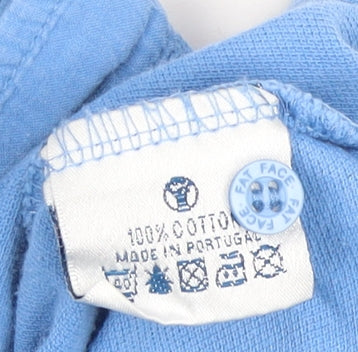 Womens UK Size 16 Fat Face Blue Polo
