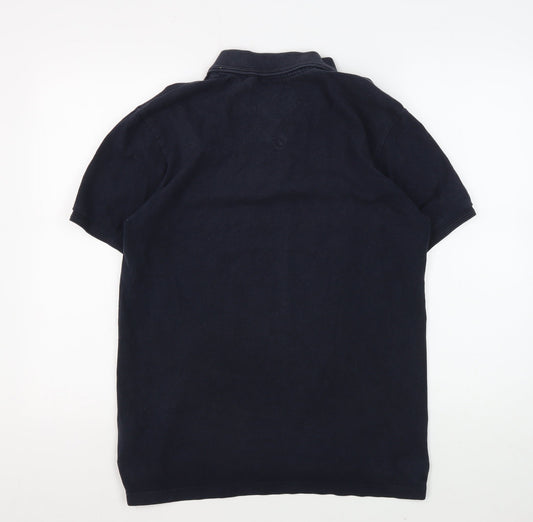 St George by Duffer Men's Black Polo Shirt Small