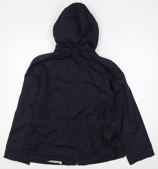 Austin Reed Women's Black Rain Jacket, Size S, Hooded