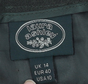 Laura Ashley Women's Green Pencil Skirt Size 14