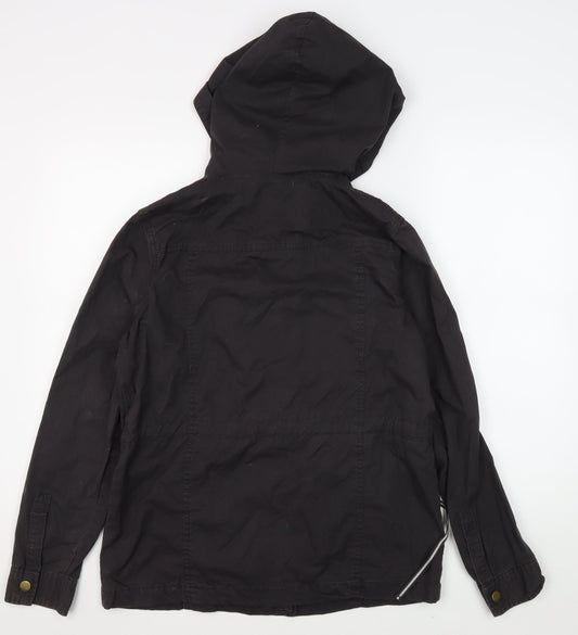 Gap Womens Black Parka Jacket, S, Hooded, Casual