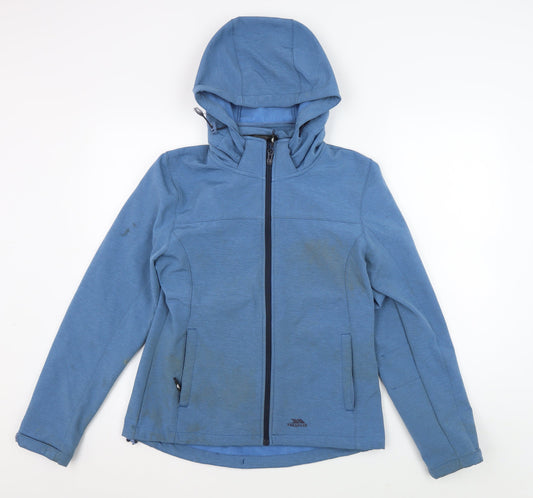 Womens UK Size 12 Trespass Blue Soft Shell