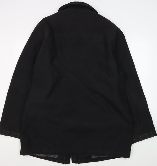 Mens UK Size XL BH LTD Black Overcoat