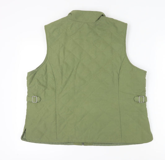 Orvis Women's Green Quilted Waistcoat XL