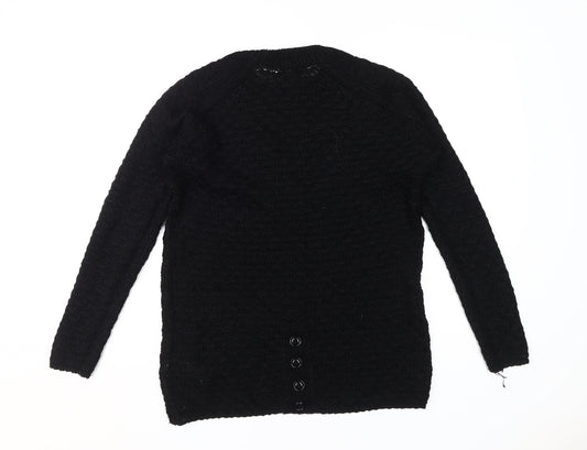 Womens UK Size S New Look Black Pullover Jumper