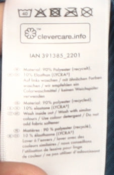 Crivit Men's Blue L Gym T-Shirt Quick Dry Reflective