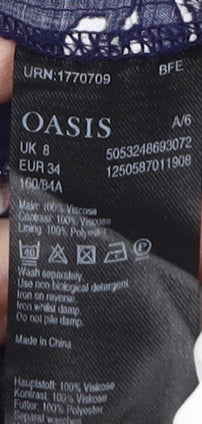 Oasis Women's Multicoloured Floral Jumpsuit Size 8