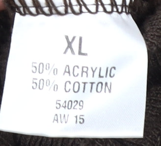 Greenwoods Men's XL Brown Pullover Jumper