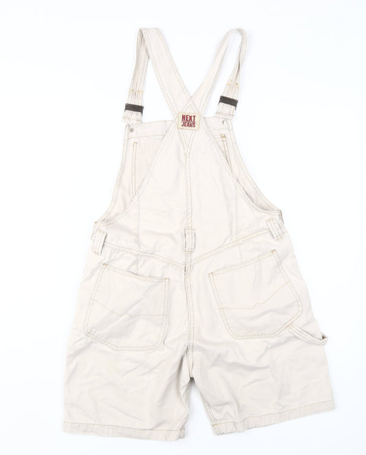 Next Women's Beige Dungaree One-Piece UK 8