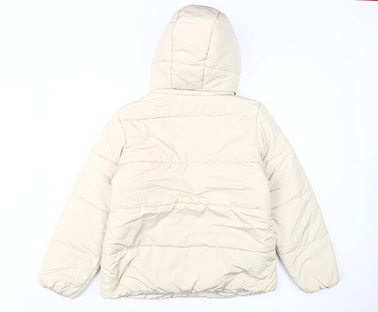 Marks & Spencer Women's Beige Puffer Jacket Size 14