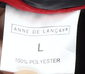 Womens UK Size L Anne De Lançay Red Puffer Jacket