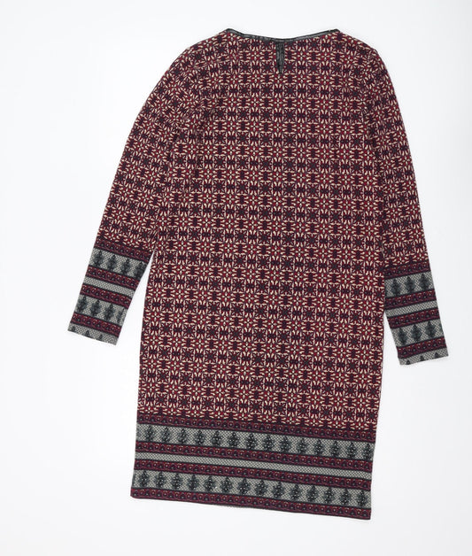 Klass Women's Multicoloured Geometric Dress, S