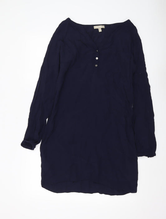 Womens UK Size 8 Banana Republic Blue Tunic Blouse