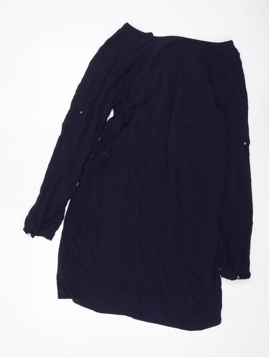 Banana Republic Women's Navy Long Sleeve Tunic - Size 8