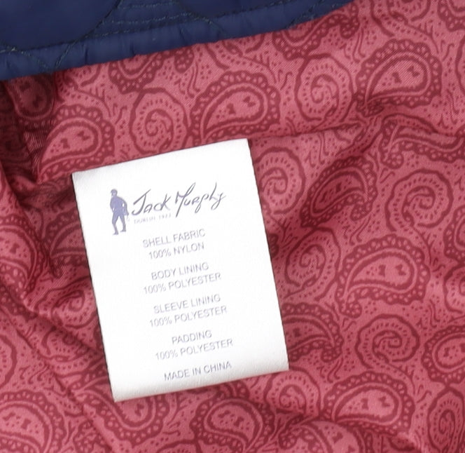 Womens UK Size 14 Jack Murphy Blue Quilted Coat