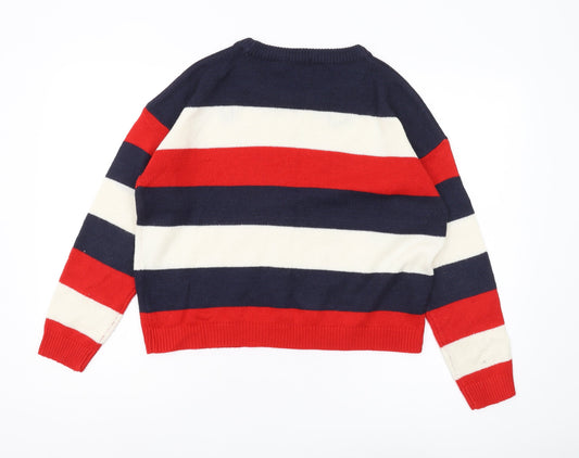 Womens UK Size M Brave Soul Multicoloured Pullover Jumper