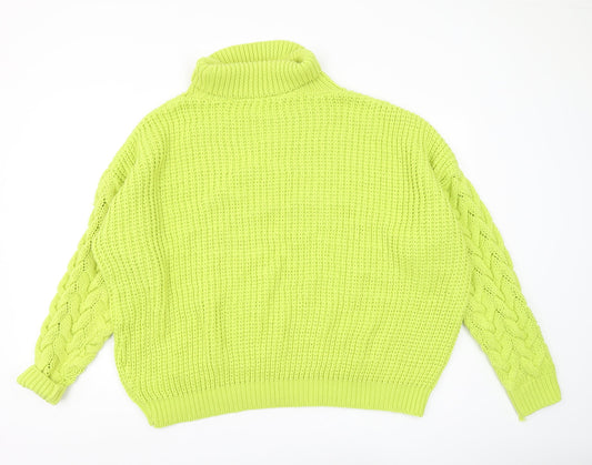 Womens UK Size 14 Missguided Green Jumper Jumper