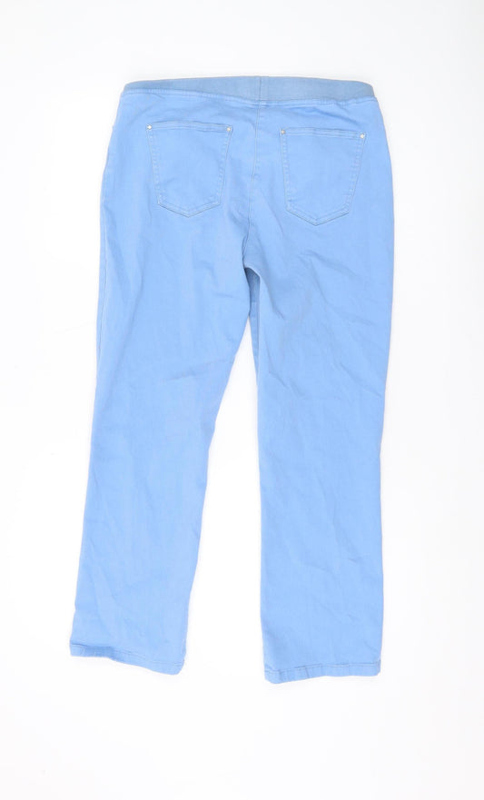 Cotton Traders Blue Straight Jeans, Size 12 Women's