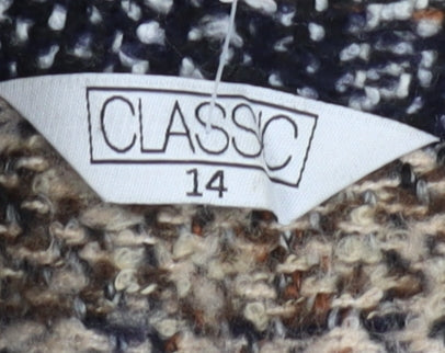 Classic Women's Multicoloured Pea Coat Size 14