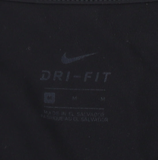 Nike Women's Black Slim Fit Active T-Shirt, M