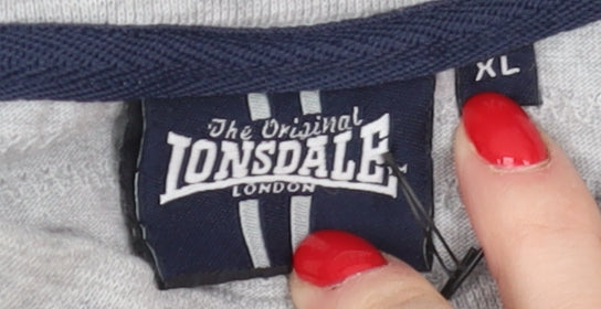 Lonsdale Men's Grey Crew Neck XL T-Shirt