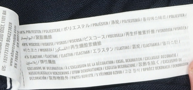 Abercrombie & Fitch Women's Black XL Full Zip Hoodie