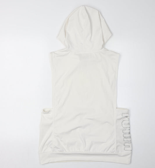 Puma Women's White Hooded Vest Size 12
