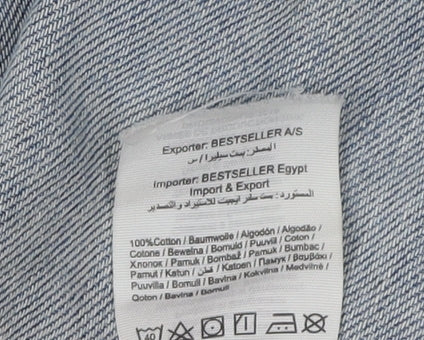 Jack & Jones Men's Blue Denim Shorts, Regular Fit, Size L