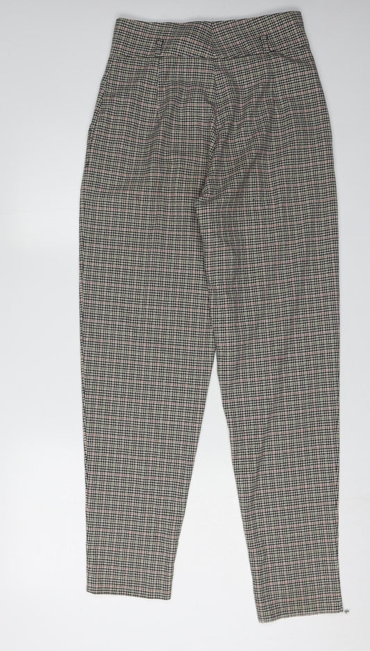 Womens UK Size 8 MNG Basics Regular Fit Casual Business Multicoloured Trousers