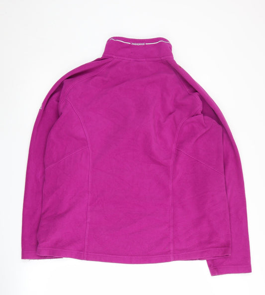Craghoppers Women's Pink 1/2 Zip Fleece Sweatshirt Size 20