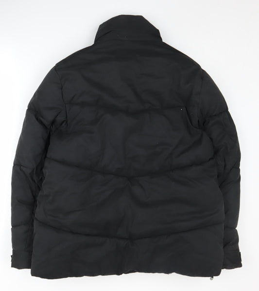 Womens UK Size S ASOS Black Puffer Jacket