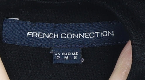 French Connection Black Women's Sheath Dress, Size 12, Elegant