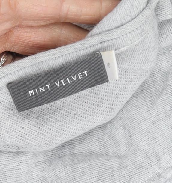 Womens UK Size 10 Mint Velvet Grey Pullover Jumper