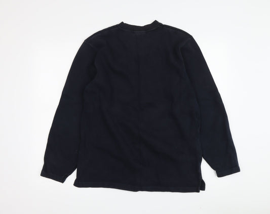 Mens UK Size M NEXT Black Pullover Sweatshirt