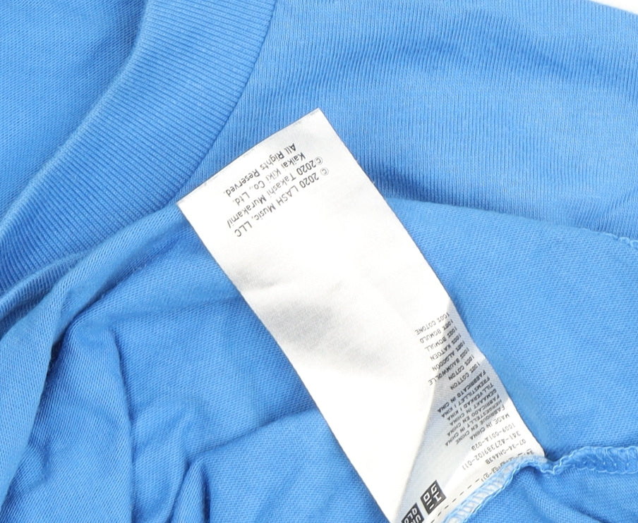 Uniqlo Men's Blue XS Graphic Tee