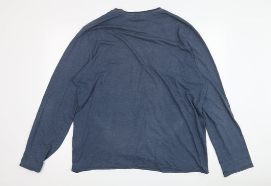 Regatta Men's Blue Long Sleeve Crew T-Shirt