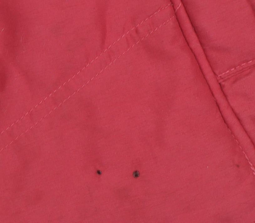 EWM Women's Red XL Waistcoat - Collared Full Zip