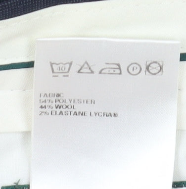 Marks and Spencer Men's Blue Dress Pants, Size M, 36W