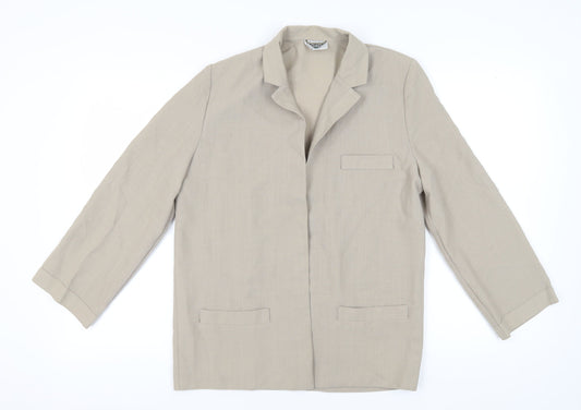 Womens UK Size 14 Jacques Vert Regular Beige Blazer