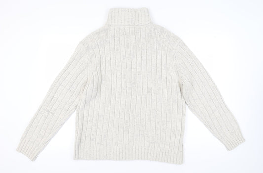 Marks and Spencer Men's Ivory XL Pullover Jumper