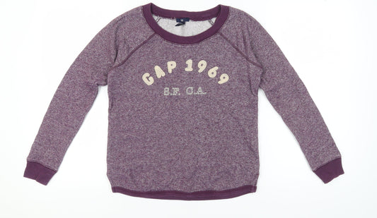 Gap Women's Purple Pullover Sweatshirt S