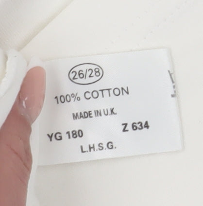 Evans Women's White Ringer T-Shirt Size 26