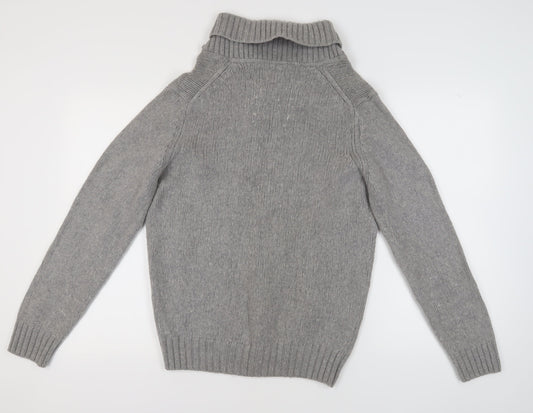 Jeff Banks Men's Grey Wool Pullover Jumper, Size M