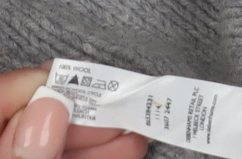 Jeff Banks Men's Grey Wool Pullover Jumper, Size M