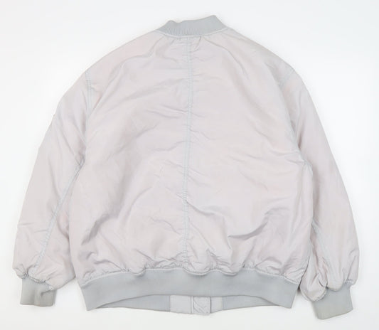 Mens UK Size S H&M Grey Bomber Jacket