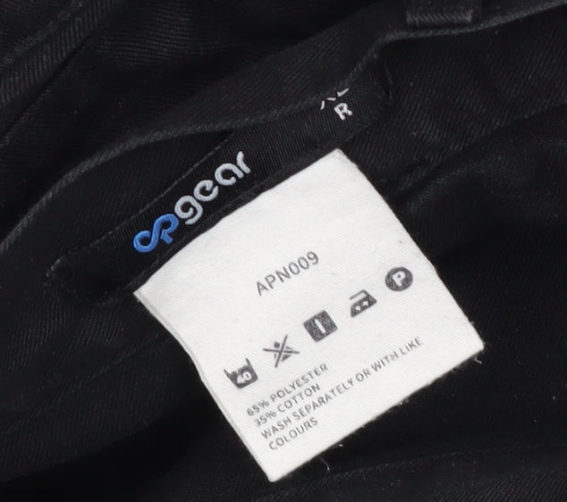 Gear Men's Black Cargo Trousers, Size L, Pockets