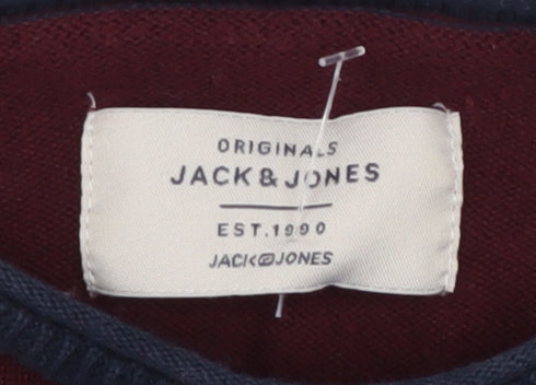 Jack & Jones Men's Multicoloured S Pullover Jumper